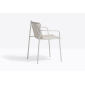 Кресло металлическое PEDRALI Tribeca сталь, роуп белый Фото 6
