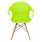 Кресло пластиковое ST-GROUP Eames DAW Light пластик, бук, сталь зеленый Фото 2