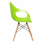 Кресло пластиковое ST-GROUP Eames DAW Light пластик, бук, сталь зеленый Фото 3