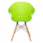 Кресло пластиковое ST-GROUP Eames DAW Light пластик, бук, сталь зеленый Фото 4