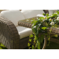 Комплект плетеной мебели 4SIS Баролло алюминий, искусственный ротанг соломенный, серо-коричневый Фото 7