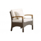 Комплект плетеной мебели 4SIS Виньоло алюминий, искусственный ротанг серо-коричневый Фото 3