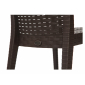 Кресло пластиковое DELTA Alberta полипропилен коричневый Фото 4