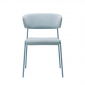 Кресло с обивкой Scab Design Lisa Waterproof сталь, дерево, влагозащитная ткань голубой Фото 5