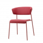 Кресло с обивкой Scab Design Lisa Waterproof сталь, дерево, влагозащитная ткань розовый Фото 5
