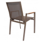 Кресло металлическое текстиленовое DELTA Rossi текстилен, алюминий капучино Фото 3