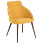 Кресло с обивкой ST-GROUP Квини микрофибра, сталь желтый Фото 1