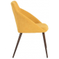 Кресло с обивкой ST-GROUP Квини микрофибра, сталь желтый Фото 3