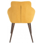 Кресло с обивкой ST-GROUP Квини микрофибра, сталь желтый Фото 6