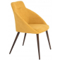 Кресло с обивкой ST-GROUP Квини микрофибра, сталь желтый Фото 4