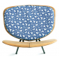 Подушка на сиденье для стула Ethimo Agave акрил синий Фото 3