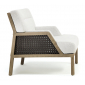 Кресло деревянное с подушками Ethimo Grand Life мореный тик, роуп, акрил мореный тик, белый Фото 4