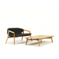 Столик деревянный кофейный Ethimo Knit тик натуральный Фото 7