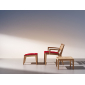 Кресло деревянное лаунж Ethimo Ribot тик натуральный Фото 8