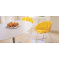 Комплект прозрачных стульев PEDRALI Gliss Set 4 металл, пластик желтый Фото 4
