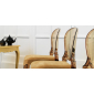 Комплект прозрачных стульев PEDRALI Queen Set 2 поликарбонат янтарный Фото 4