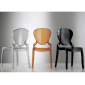 Комплект прозрачных стульев PEDRALI Queen Set 4 поликарбонат янтарный Фото 3