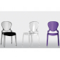 Комплект прозрачных стульев PEDRALI Queen Set 2 поликарбонат фиолетовый Фото 3