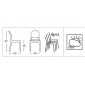 Комплект прозрачных стульев Scab Design Igloo Set 2 поликарбонат серый Фото 2