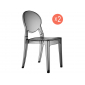 Комплект прозрачных стульев Scab Design Igloo Set 2 поликарбонат серый Фото 1