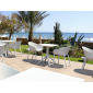 Стол пластиковый Siesta Contract Sky Table 70 сталь, пластик белый Фото 12