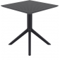 Стол пластиковый Siesta Contract Sky Table 70 сталь, пластик черный Фото 5