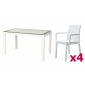 Комплект пластиковой мебели DELTA Arizona Siena полипропилен белый Фото 1