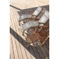 Шезлонг-лежак деревянный Ethimo Cruise тик мореный тик Фото 6