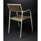 Кресло плетеное RosaDesign Gilda алюминий, роуп песочный Фото 2