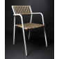 Кресло плетеное RosaDesign Gilda алюминий, роуп песочный Фото 1