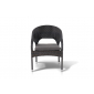 Кресло плетеное 4SIS Корретто алюминий, искусственный ротанг, ткань коричневый Фото 3