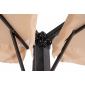 Зонт профессиональный двухкупольный 4SIS Рим алюминий, ткань бежевый Фото 7