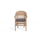 Кресло плетеное с подушкой 4SIS Сицилия алюминий, искусственный ротанг, ткань соломенный Фото 2