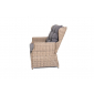 Кресло раскладное плетеное с подушкой 4SIS Форио алюминий, искусственный ротанг, ткань соломенный Фото 3