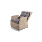 Кресло раскладное плетеное с подушкой 4SIS Форио алюминий, искусственный ротанг, ткань соломенный Фото 5