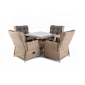 Комплект плетеной мебели 4SIS Форио алюминий, искусственный ротанг соломенный Фото 2