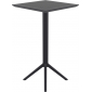 Стол пластиковый барный складной Siesta Contract Sky Folding Bar Table 60 сталь, пластик черный Фото 7