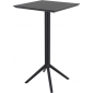 Стол пластиковый барный складной Siesta Contract Sky Folding Bar Table 60 сталь, пластик черный Фото 2
