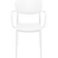 Кресло пластиковое Siesta Contract Lisa стеклопластик белый Фото 5