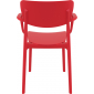 Кресло пластиковое Siesta Contract Lisa стеклопластик красный Фото 7