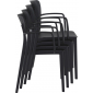 Кресло пластиковое Siesta Contract Loft стеклопластик черный Фото 8