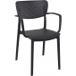 Кресло пластиковое Siesta Contract Loft стеклопластик черный Фото 1