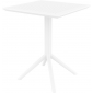 Стол пластиковый складной Siesta Contract Sky Folding Table 60 сталь, пластик белый Фото 6