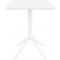 Стол пластиковый складной Siesta Contract Sky Folding Table 60 сталь, пластик белый Фото 2
