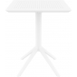 Стол пластиковый складной Siesta Contract Sky Folding Table 60 сталь, пластик белый Фото 2