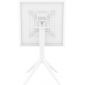 Стол пластиковый складной Siesta Contract Sky Folding Table 60 сталь, пластик белый Фото 7