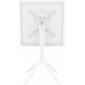 Стол пластиковый складной Siesta Contract Sky Folding Table 60 сталь, пластик белый Фото 7