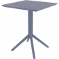 Стол пластиковый складной Siesta Contract Sky Folding Table 60 сталь, пластик темно-серый Фото 2