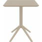Стол пластиковый складной Siesta Contract Sky Folding Table 60 сталь, пластик бежевый Фото 2