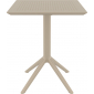 Стол пластиковый складной Siesta Contract Sky Folding Table 60 сталь, пластик бежевый Фото 2